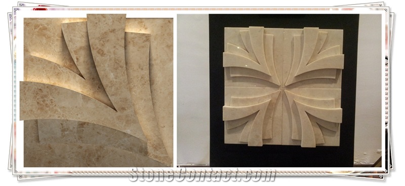 Waterjet Marble Tile Marble Border Line Decorating