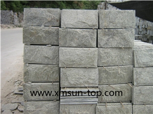 Green Quartzite/ Chinese Green Mushroom Stone/ Mushroomed Stone /Green Quartzite Mushroom Stone/ Mushroomed Cladding/ Mushroom Wall/ /Mushroom Wall Cladding/ Cladding Tile /Exterior Walling
