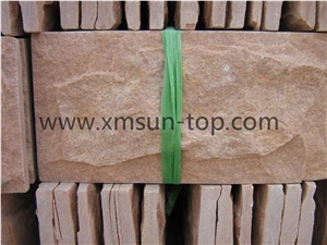 Mushroom Stone Pink Quartzite/Mushroom Stone Wall Tiles/Pink Quartzite Mushroom Stone Wall Cladding/Mushroom Stone China Pink Quartzite Nature Split Surface