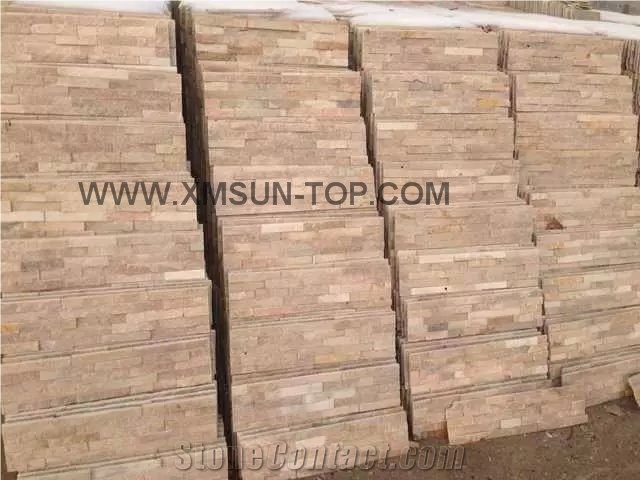Pink Crystal Cultured Stone/Pink Cultured Stone/Pink Slate Stone/Wall Stone Cladding/China Cultured Stone/ Cultured Stone Tile/Natural Stone Wall Cladding