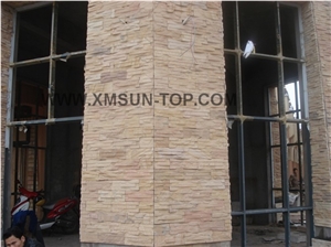 Pink Crystal Cultured Stone/Pink Cultured Stone/Pink Slate Stone/Wall Stone Cladding/China Cultured Stone/ Cultured Stone Tile/Natural Stone Wall Cladding