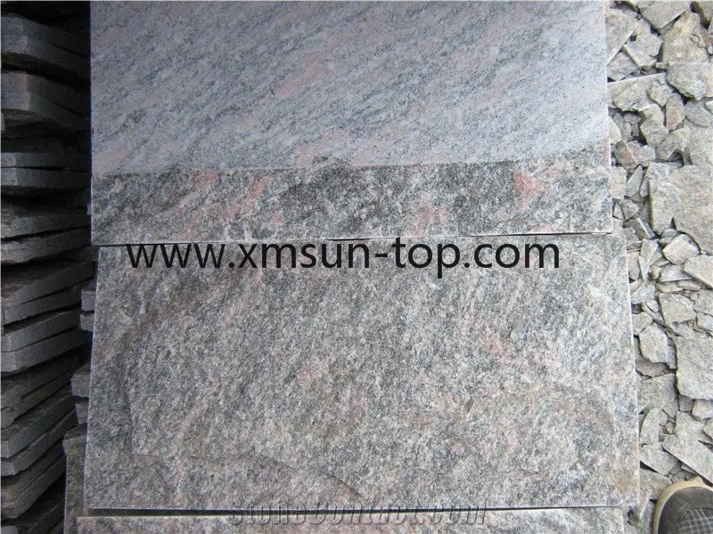 Pomegranate Red Granite Mushroom Stone/Mushroom Stone Wall Tiles/Buliding Stone/Red Granite Mushroom Stone Panel for Wall Cladding