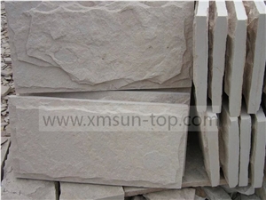 White Sandstone Mushroom Stone Wall Cladding/Sandstone Wall Tiles/Mushroom Stone China White Sandstone Nature Split Surface
