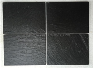 Black Slate Floor/ Wall Tiles, Black Slate Stone Flooring/ Walling, Black Slate Wall/ Floor Covering, Xiamen Winggreen Stone