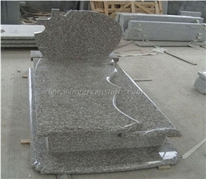 Cheap G664 Polished Granite/Luo Yuan Red Granite/ Brainbrook Brown Granite/Black Spots Brown Granite/China Pink Granite Tombstone/Monument/Gravestone, Winggreen Stone