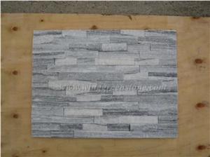 Cheap Price Pure Grey Slate Cultured Stone/Stacked Stones/Veneer Stones Panel for Exterior Decoration and Wall Cladding, Winggreen Stone