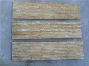 Cheap Price Sandstone Cultured Stone/Natural Exterior Stacked Stone/Veneer Stone for Wall Decoration, Winggreen Stone