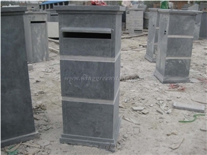 China Blue Limestone Mailboxes, Blue Limestone Letter Boxes, Blue Limestone Trash Can, Xiamen Winggreen Manufacturer