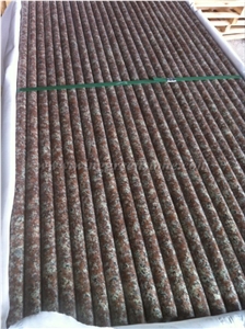 China Cheap Red Granite Steps and Risers, G687 Peach Red Granite Stairs, Xiamen Winggreen