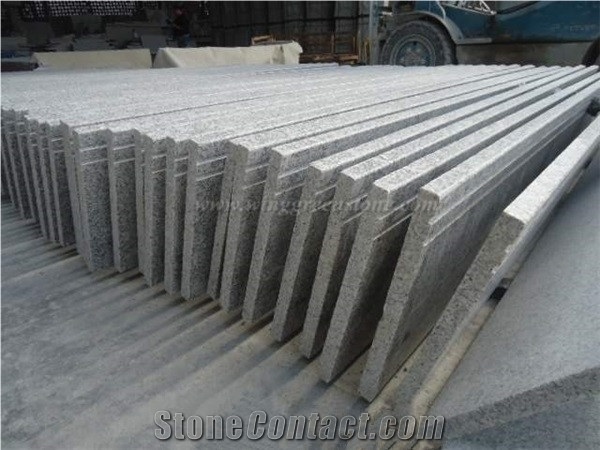 China Grey Granite Staircase, Popular Grey Granite, G603/China Grey Granite Stairs, Padang White, Sesame Grey Granite Steps & Risers, Stair Treads & Thresholds, Xiamen Winggreen Manufacturer