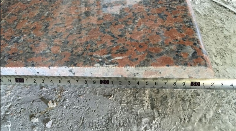 China Red Granite Steps, Maple Red Granite Stair and Riser, Winggreen