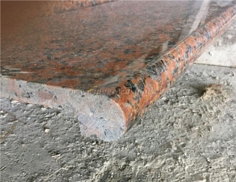 China Red Granite Steps, Maple Red Granite Stair and Riser, Winggreen