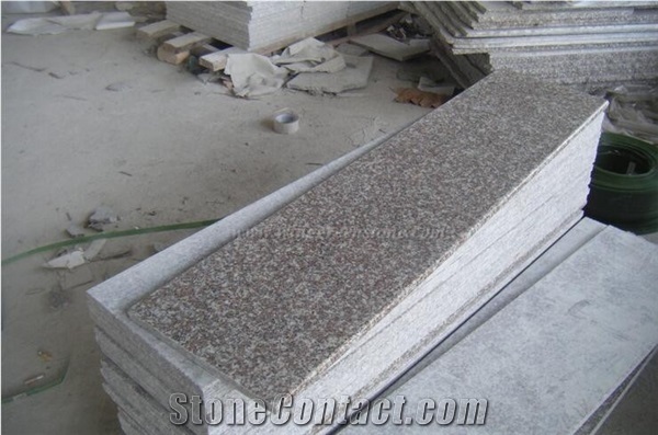Competitive Price, G664 Granite Staircase, China Ruby Red Granite Steps, Luna Pink Granite Deck Stair, Xiamen Winggreen Manufacturer