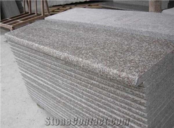 Competitive Price, G664 Granite Staircase, China Ruby Red Granite Steps, Luna Pink Granite Deck Stair, Xiamen Winggreen Manufacturer