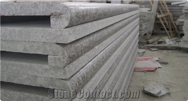 Competitive Price, G664 Granite Staircase, China Ruby Red Granite Steps, Luna Pink Granite Deck Stair, Xiamen Winggreen Manufacturer