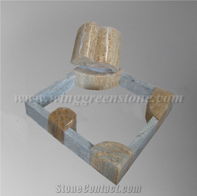 Europe Style Book Shape Granite Gravestone/Tombstone/Monuments, Winggreen Stone