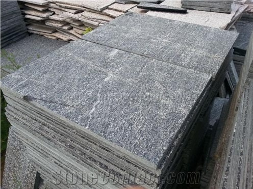 Flamed Black Quartzite Wall/Floor Tiles, Flamed Black Quartzite Stone Flooring, Flamed Black Quartzite Wall/Floor Covering, Flamed Black Quartzite Stone, Xiamen Winggreen Stone