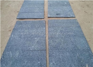 Flamed Black Quartzite Wall/Floor Tiles, Flamed Black Quartzite Stone Flooring, Flamed Black Quartzite Wall/Floor Covering, Flamed Black Quartzite Stone, Xiamen Winggreen Stone
