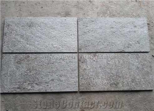 Flamed Green Quartzite Wall/Floor Tiles, Flamed Green Quartzite Stone Flooring, Flamed Green Quartzite Wall/Floor Covering, Flamed Green Quartzite Stone, Xiamen Winggreen Stone