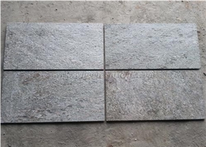 Flamed Green Quartzite Wall/Floor Tiles, Flamed Green Quartzite Stone Flooring, Flamed Green Quartzite Wall/Floor Covering, Flamed Green Quartzite Stone, Xiamen Winggreen Stone