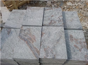 Flamed Green Quartzite Wall/Floor Tiles, Flamed Green Quartzite Stone Flooring, Flamed Green Quartzite Wall/Floor Covering, Flamed Green Quartzite Stone, Xiamen Winggreen Stone