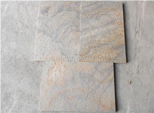 Flamed Rust Yellow Quartzite Wall/Floor Tiles, Flamed Rust Yellow Quartzite Stone Flooring, Flamed Rust Yellow Quartzite Wall/Floor Covering, Flamed Rust Yellow Quartzite Stone, Xiamen Winggreen Stone