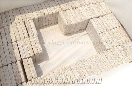G682 Granite Cube Stone,Yellow Granite Cubestone,Rusty Granite Cubestone, Popular G682 Granite Paving Stones, Sunset Gold Granite Cubestones, Xiamen Winggren Stone