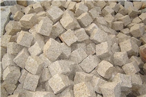 G682 Granite Cube Stone,Yellow Granite Cubestone,Rusty Granite Cubestone, Popular G682 Granite Paving Stones, Sunset Gold Granite Cubestones, Xiamen Winggren Stone