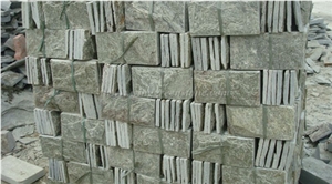 Green Quartzite Mushroom Stone, Mushroomed Cladding, Mushroom Wall, Mushroomed Stone, Mushroom Wall Cladding, Xiamen Winggreen Stone