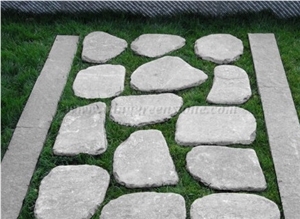 Grey Granite Step Stone, Irregular Stepping Stone, Random Shape Flagstone, Exterior Paving Stone, Outside Stepping Stone, Random Shape Paving Stone, Xiamen Winggren Stone