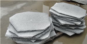 Grey Granite Stepping Stone, Irregular Stepping Stone, Random Shape Flagstone, Exterior Paving Stone, Outside Step Stone, Random Shape Paving Stone, Xiamen Winggreen Stone