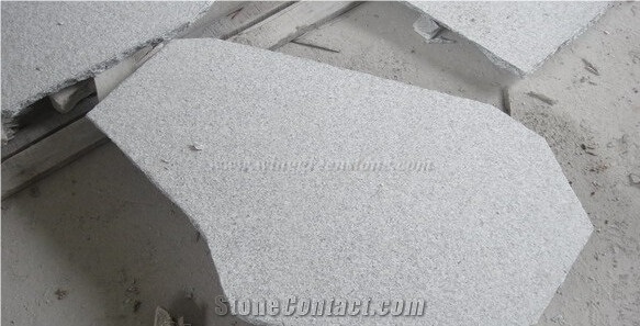 Grey Granite Stepping Stone, Irregular Stepping Stone, Random Shape Flagstone, Exterior Paving Stone, Outside Step Stone, Random Shape Paving Stone, Xiamen Winggreen Stone