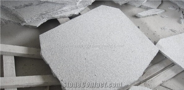 Grey Granite Stepping Stone, Irregular Stepping Stone, Random Shape Flagstone, Exterior Paving Stone, Outside Step Stone, Random Shape Paving Stone, Xiamen Winggreen Stone