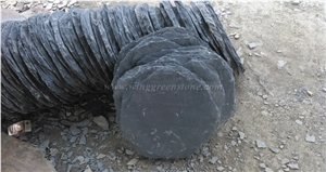 Grey Slate Step Stone, Irregular Stepping Stone, Random Shape Flagstone, Exterior Paving Stone, Outside Step Stone, Random Shape Paving Stone