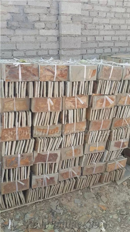 High Quality Cheap Price Rustic Slate Mushroom for Wall Cladding, Winggreen Stone