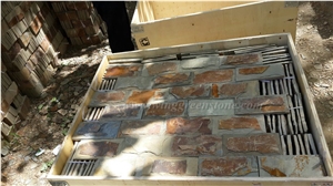 High Quality Cheap Price Rustic Slate Mushroom for Wall Cladding, Winggreen Stone