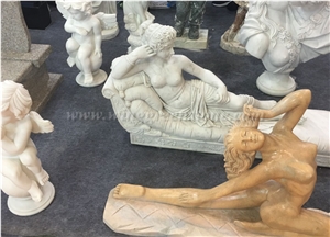 Human Sculpture, Statues, Handcarved Sculptures, Angel Sculpture, Weatern Sculpture
