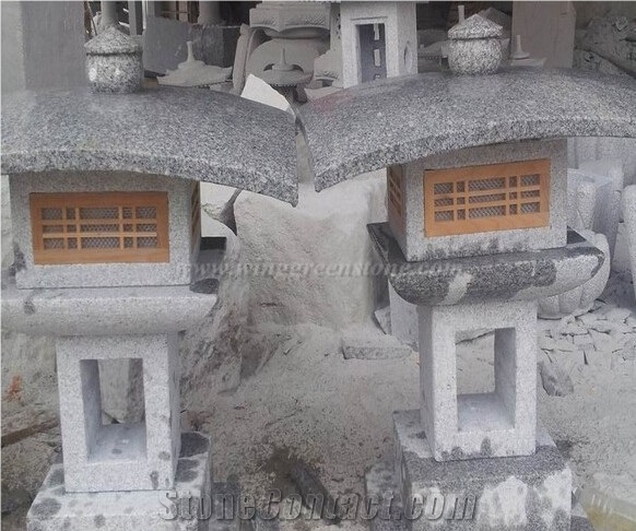 Japanese/Korean Granite Garden Lantern, Winggreen
