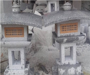 Japanese/Korean Granite Garden Lantern, Winggreen
