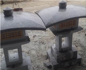 Japanese/Korean Granite Garden Lantern, Winggreen