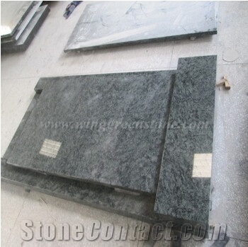 Olive Green French Tomstones Granite Gravestones
