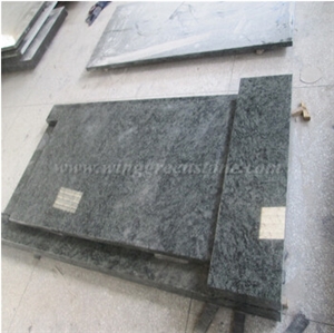 Olive Green French Tomstones Granite Gravestones