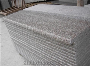 Own Factory, G664 Staircase, China Ruby Red Granite Steps, Copper Brown/Luoyuan Red Granite Stairs, Granite Steps & Risers/Stair Treads & Thresholds, Xiamen Winggreen Manufaturer