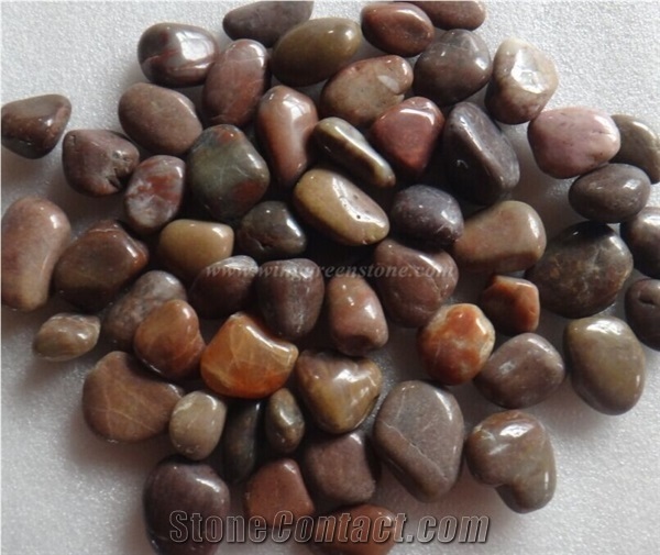 Own Factory, High Polished Red Pebbles, Grade A/B/C Polished Pebble Stone for Driveways, Natural Red Riverstone for Garden Walkway, Xiamen Winggreen Manufacturer
