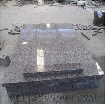 Pink Granite Tombstone & Monument, G664