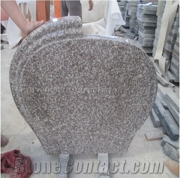 Pink Granite Tombstone & Monument, G664