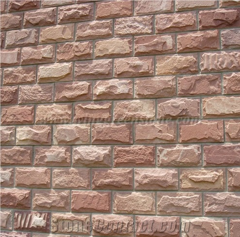Red Mushroom Stone, Mushroomed Cladding, Mushroom Wall, Mushroomed Stone, Mushroom Wall Cladding, Xiamen Winggreen Stone