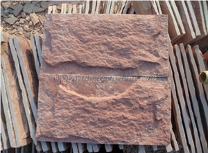 Red Mushroom Stone, Mushroomed Cladding, Mushroom Wall, Mushroomed Stone, Mushroom Wall Cladding, Xiamen Winggreen Stone