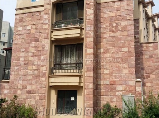 Red Mushroom Stone, Mushroomed Cladding, Mushroom Wall, Mushroomed Stone, Mushroom Wall Cladding, Xiamen Winggreen Stone