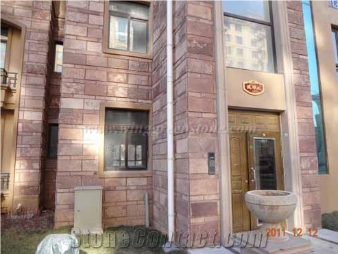 Red Mushroom Stone, Mushroomed Cladding, Mushroom Wall, Mushroomed Stone, Mushroom Wall Cladding, Xiamen Winggreen Stone